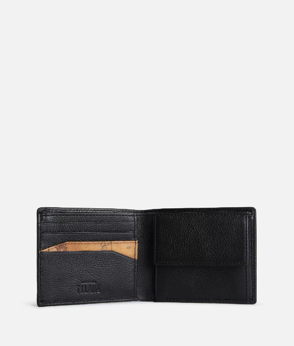 Alviero martini 1a classe Beta Leather portafoglio piccolo Nero Vendita