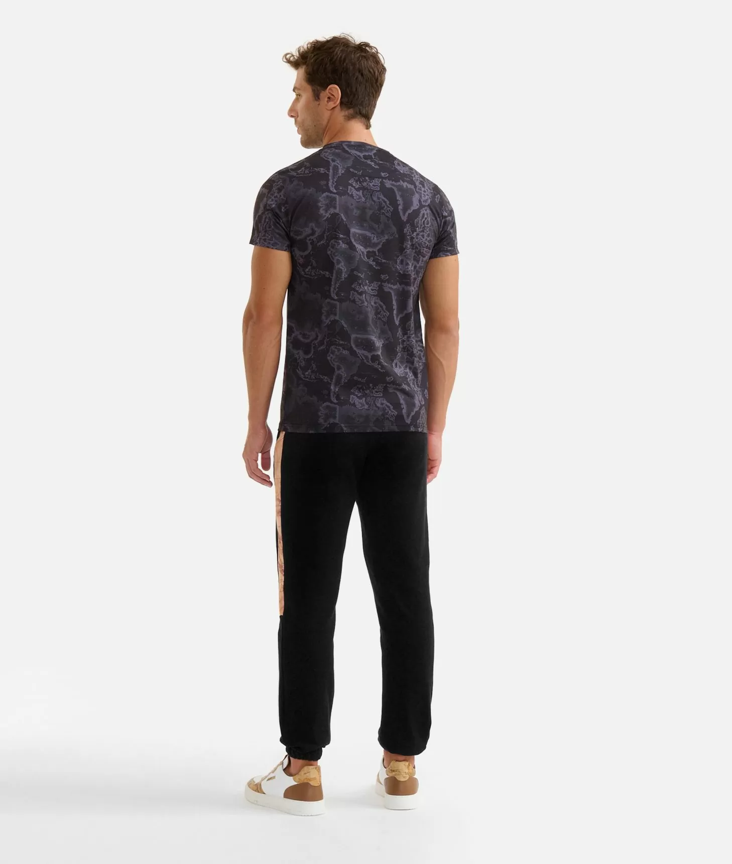 Alviero martini 1a classe T-shirt stampa Geo Night Nera In Linea