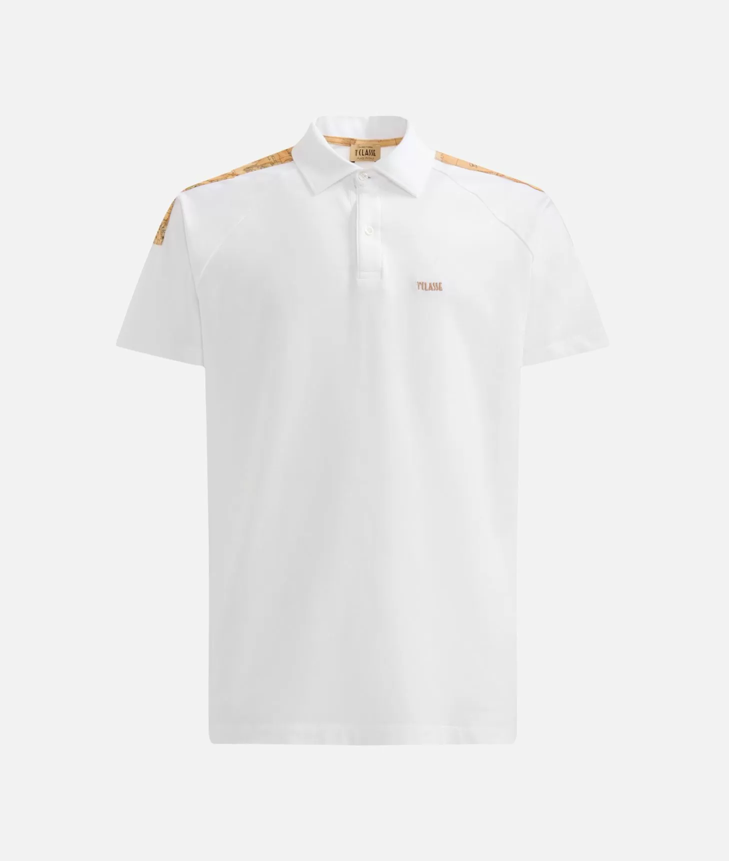 Alviero martini 1a classe Polo in cotone stretch con dettagli spalle Bianca Qualità Garantita