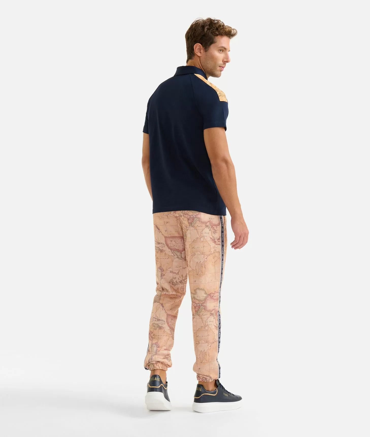 Alviero martini 1a classe Polo in cotone stretch con dettagli spalle Blu Navy Acquista Ora