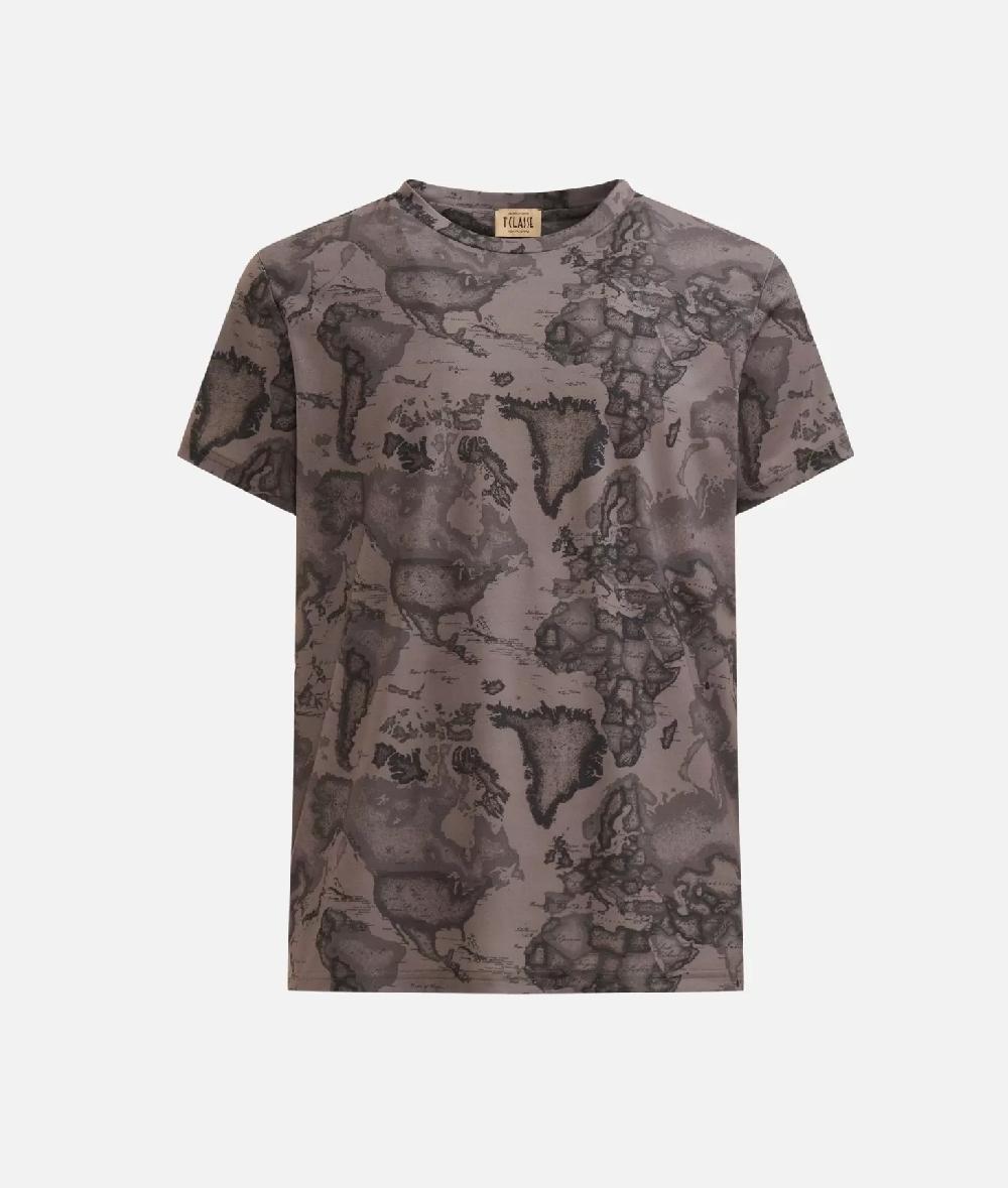 Alviero martini 1a classe T-shirt stampa Geo Military Verde Fino Al -60%