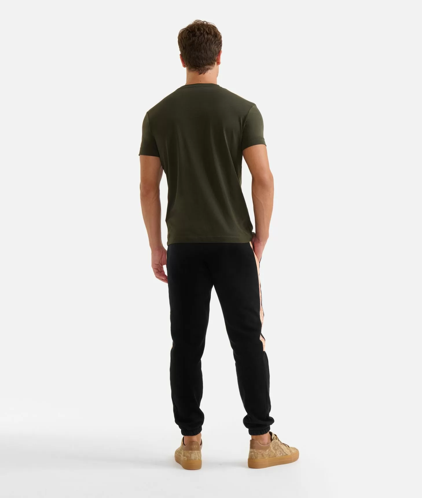 Alviero martini 1a classe T-shirt in cotone con dettagli spalle Verde Militare Affare Del Giorno