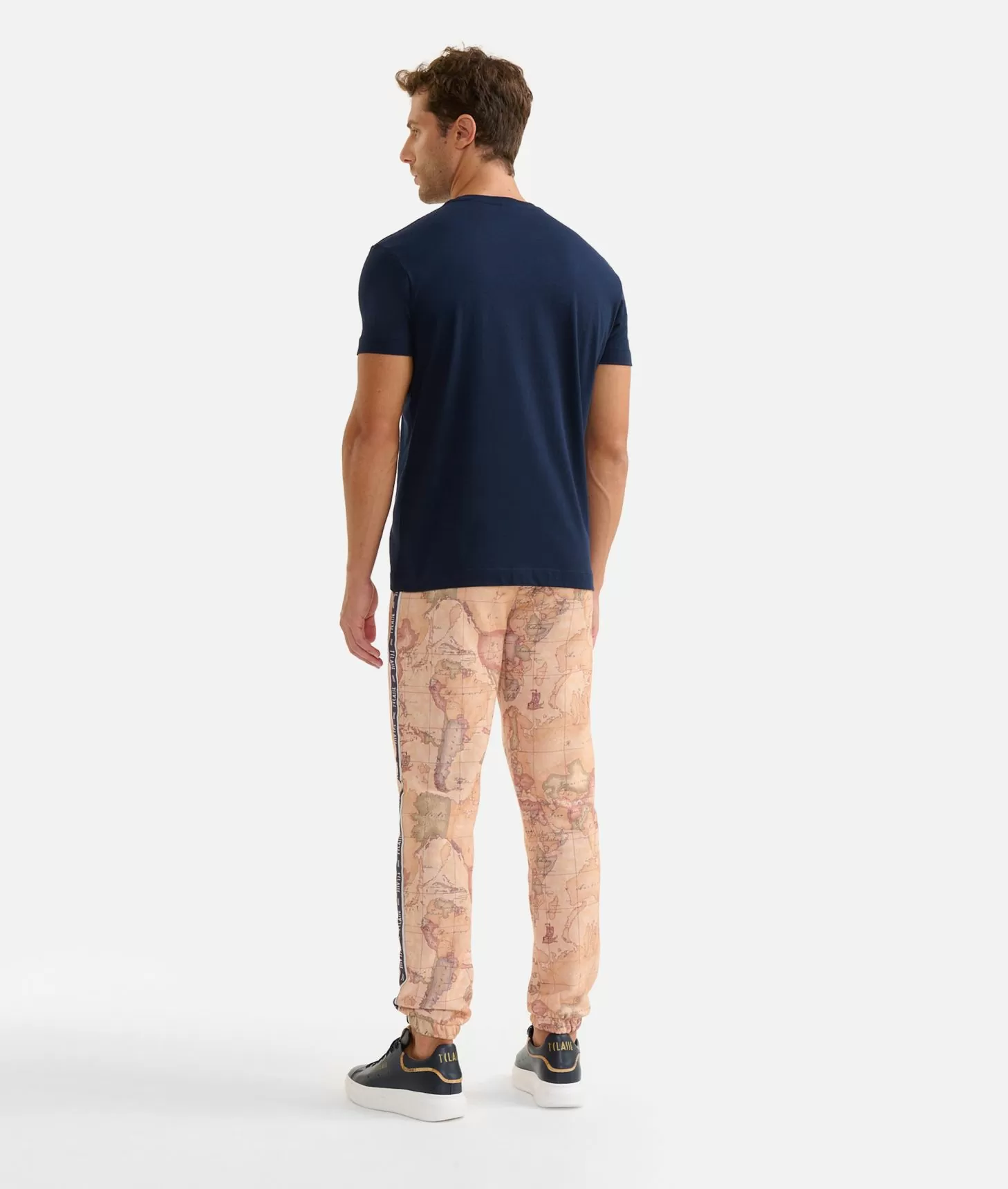 Alviero martini 1a classe T-shirt in cotone con logo 1ᴬ Classe Essentia Blu Navy Prezzo Ridotto