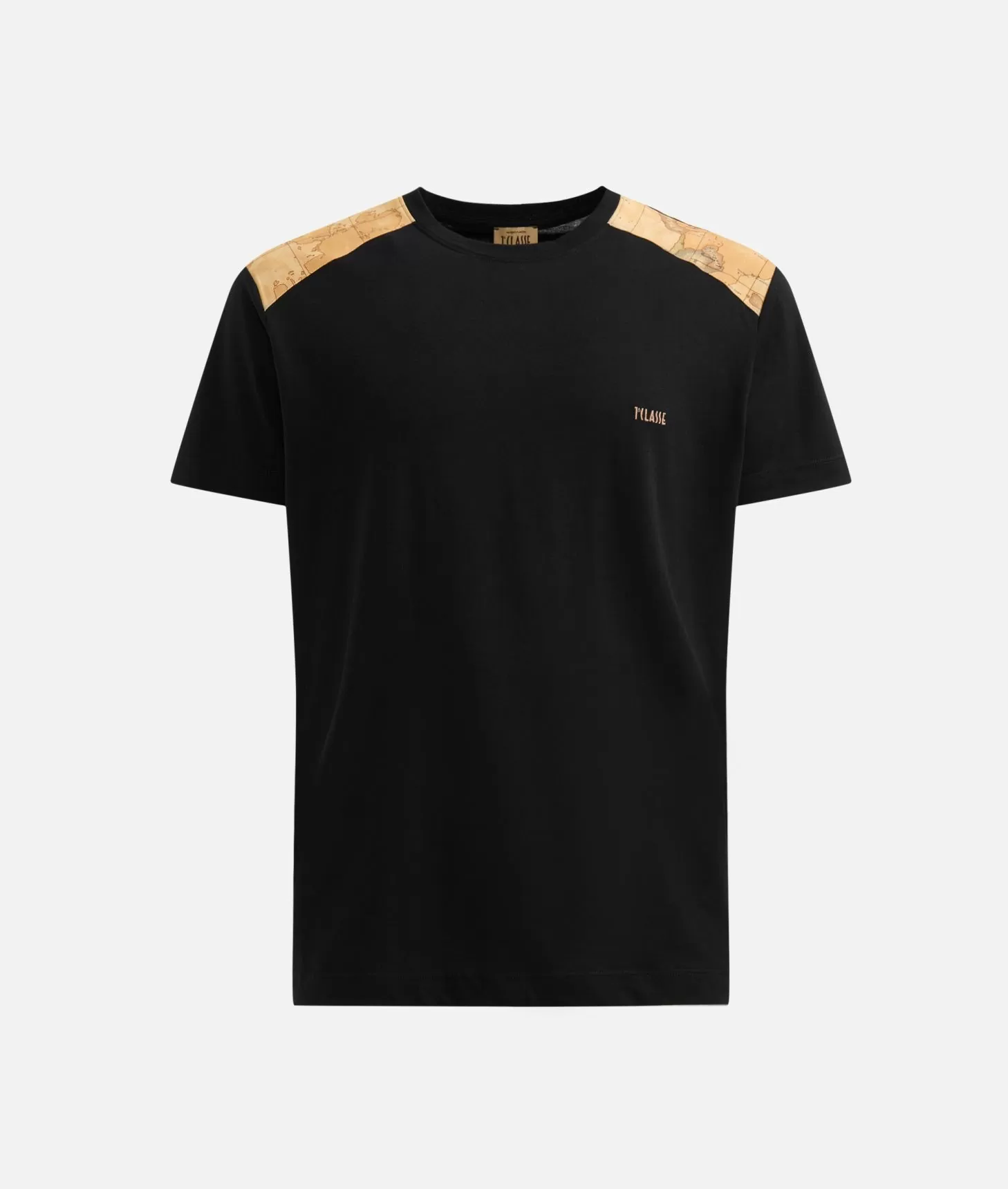 Alviero martini 1a classe T-shirt in cotone con dettagli spalle Nera Convenienza