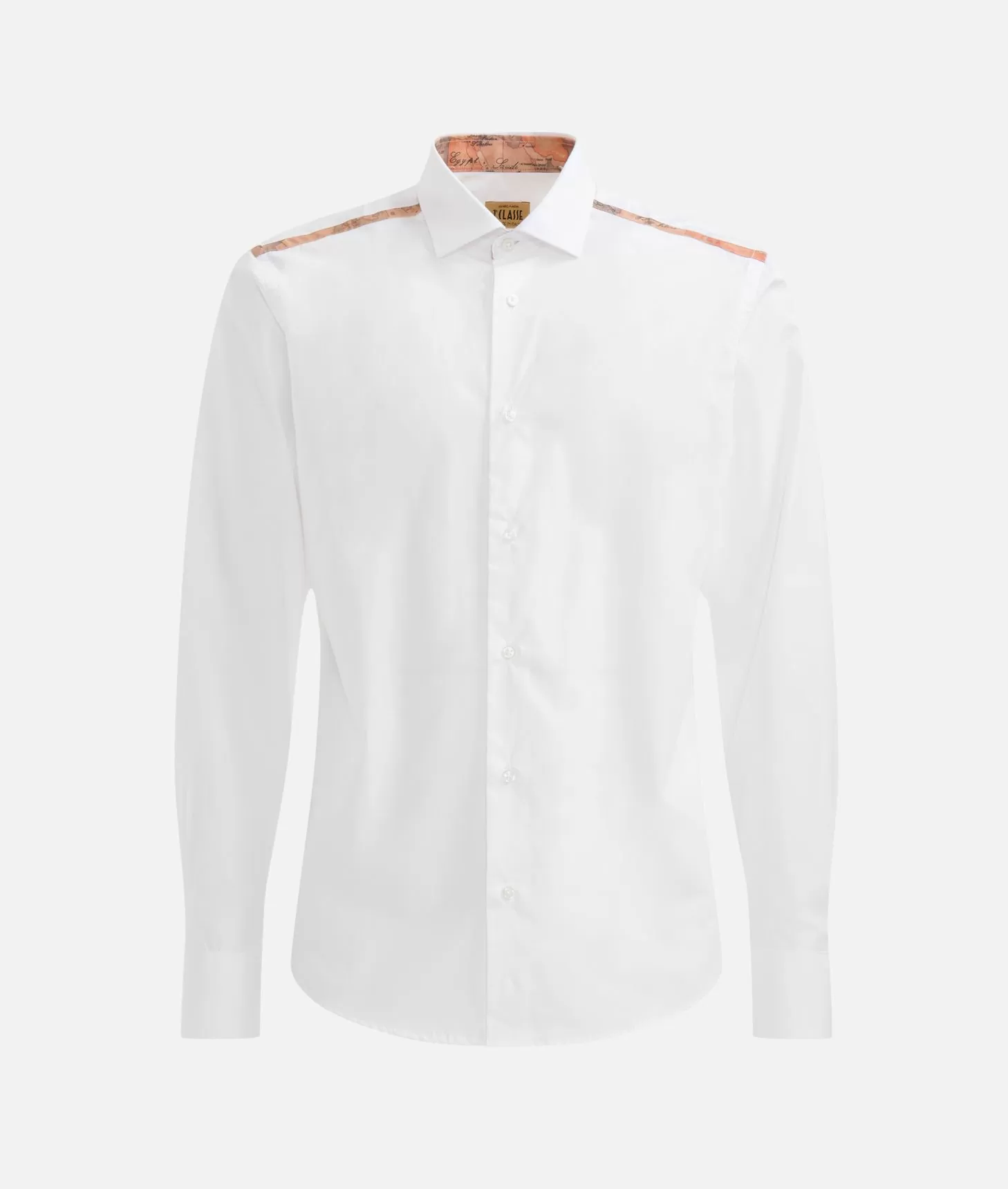 Alviero martini 1a classe Camicia slim in cotone con dettaglio spalle Bianca Offerta