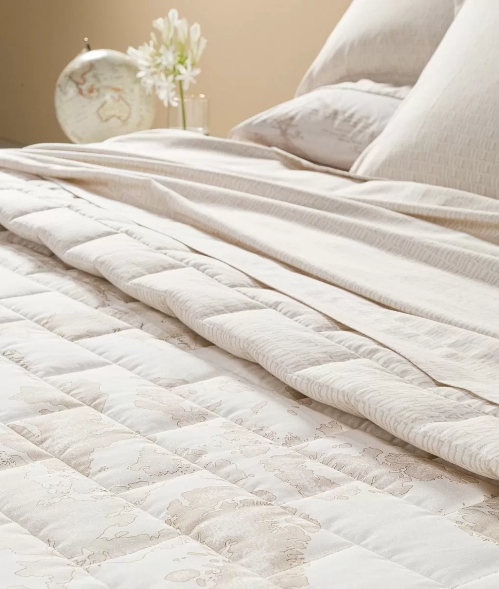 Alviero martini 1a classe Copriletto trapuntato Geo White Ritorno libero