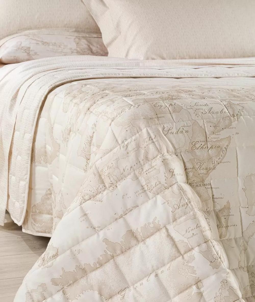 Alviero martini 1a classe Copriletto trapuntato Geo White Ritorno libero