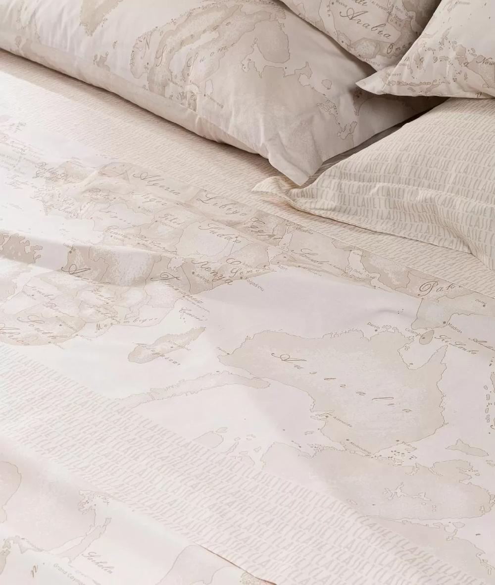 Alviero martini 1a classe Completo lenzuola copriletto Geo White Nuova