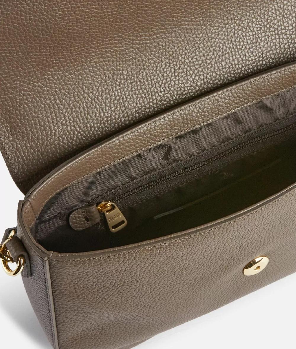 Alviero martini 1a classe Inspiring Bag tracolla con patta Taupe Scuro Vendite Flash