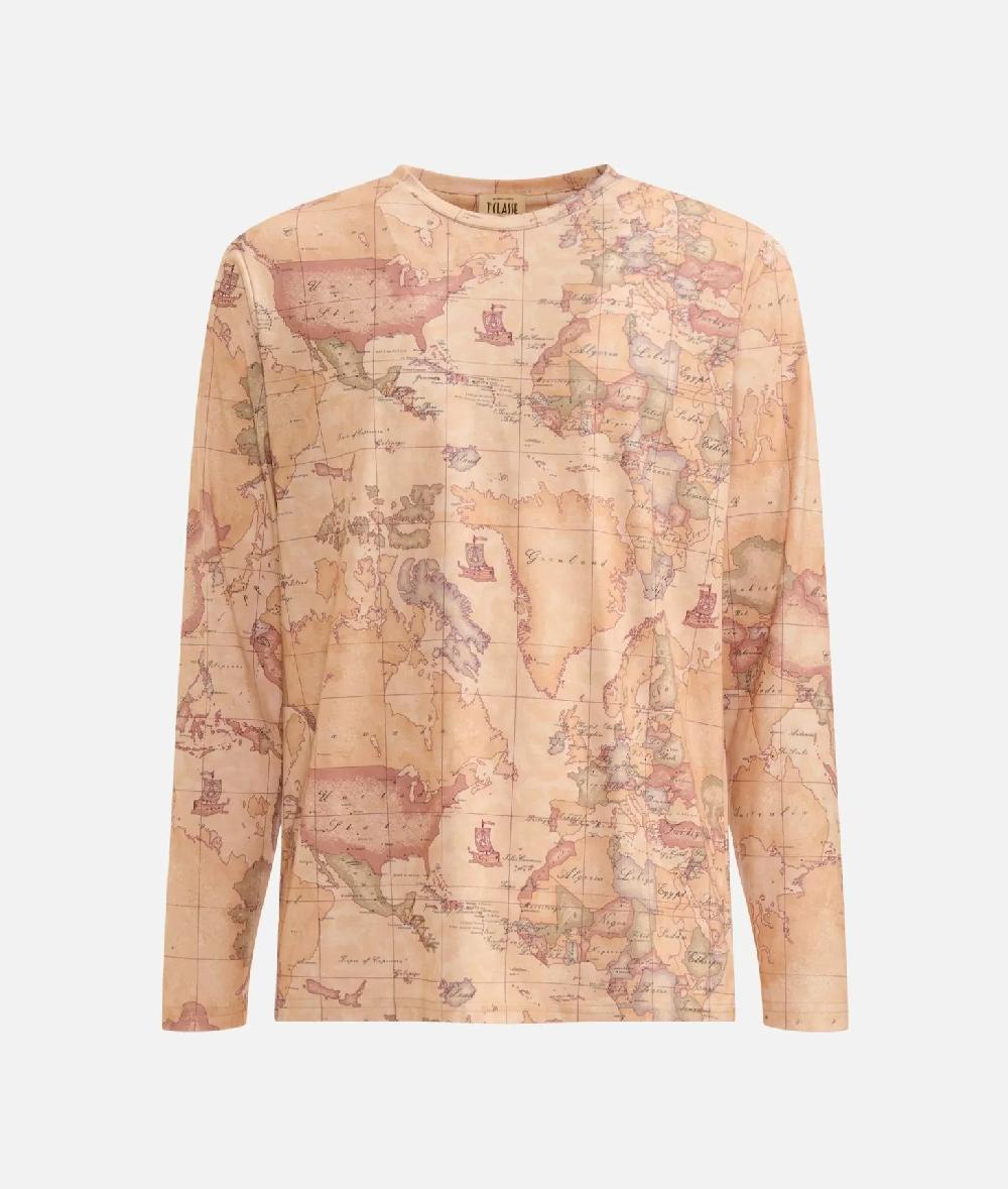 Alviero martini 1a classe T-shirt a maniche lunghe Geo Classic Offerta