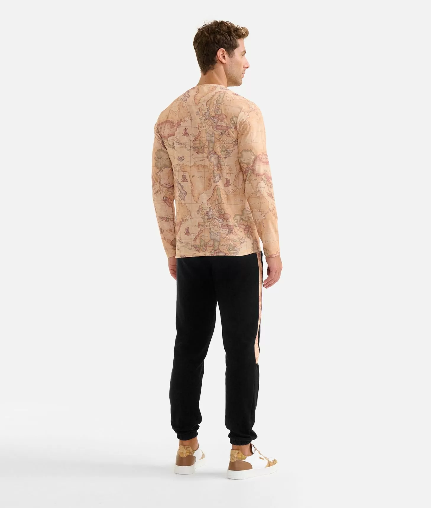 Alviero martini 1a classe T-shirt a maniche lunghe Geo Classic Offerta