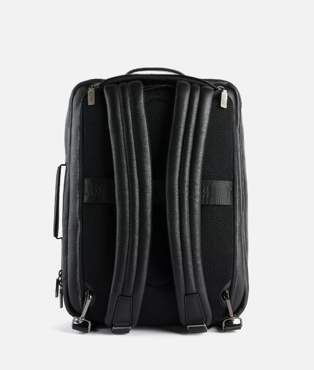 Alviero martini 1a classe Beta Leather zaino da viaggio tripla portabilità Nero In Vendita