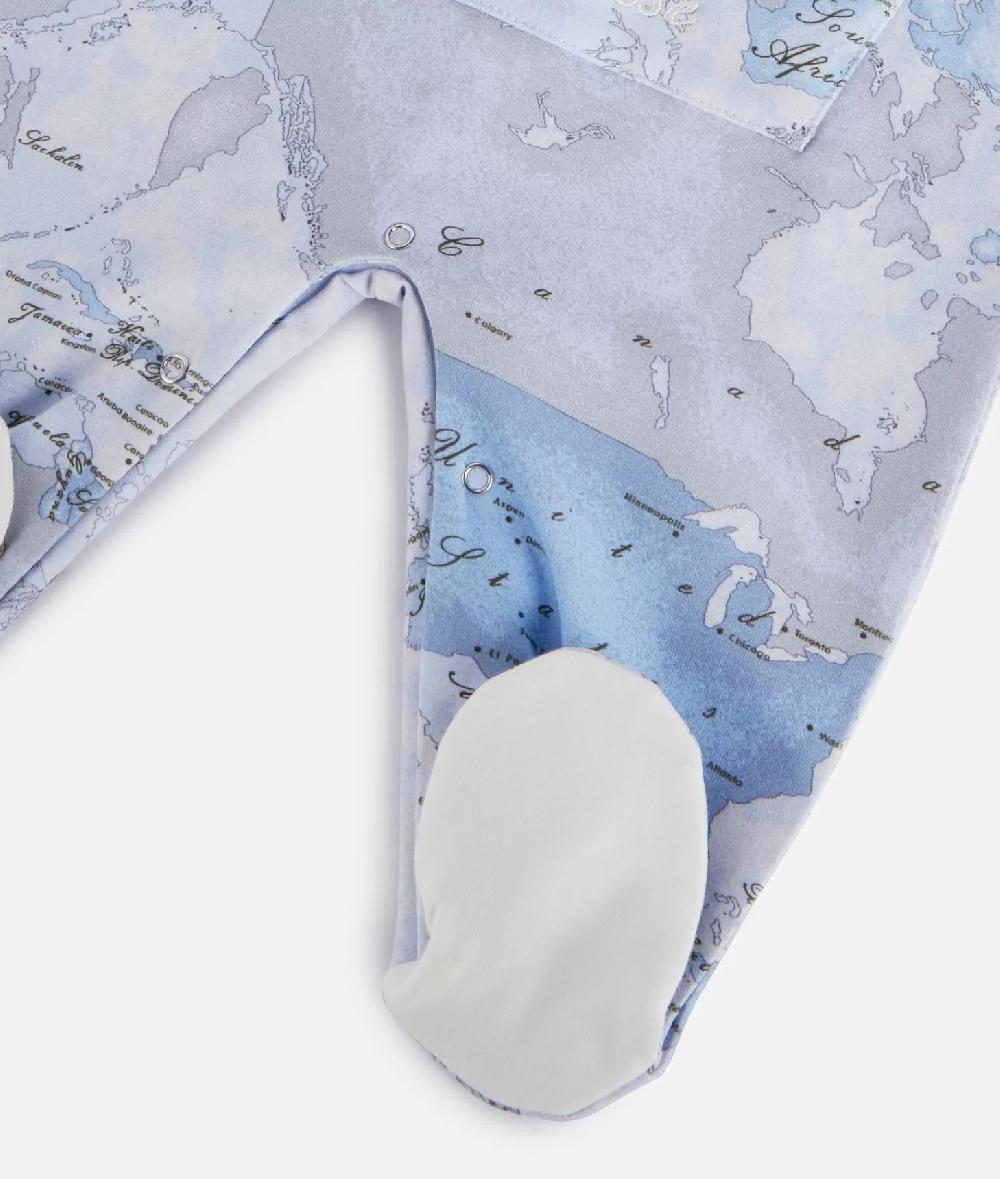 Alviero martini 1a classe Tutina in cotone Geo Lord Azzurra Italia
