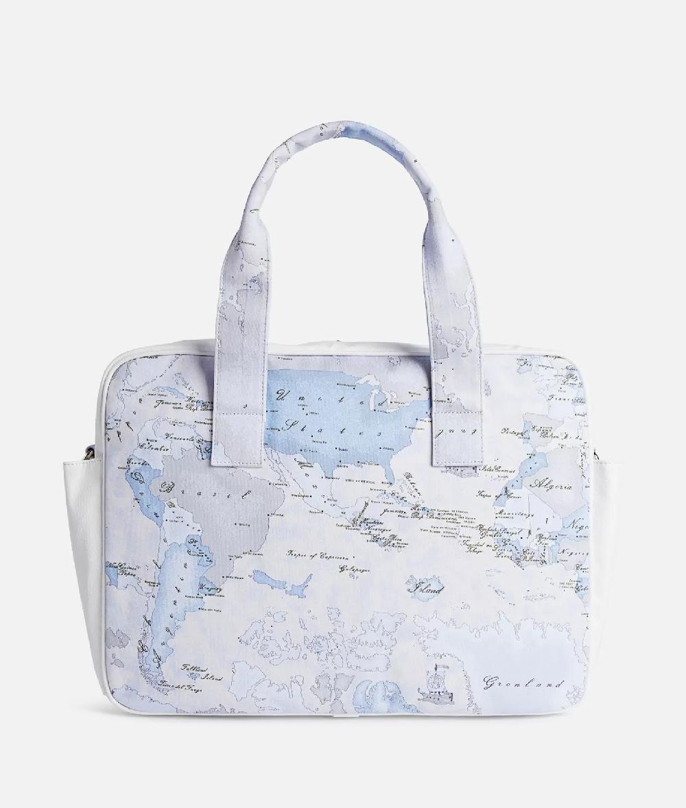 Alviero martini 1a classe Borsa per il cambio Geo Lord Azzurro In Linea