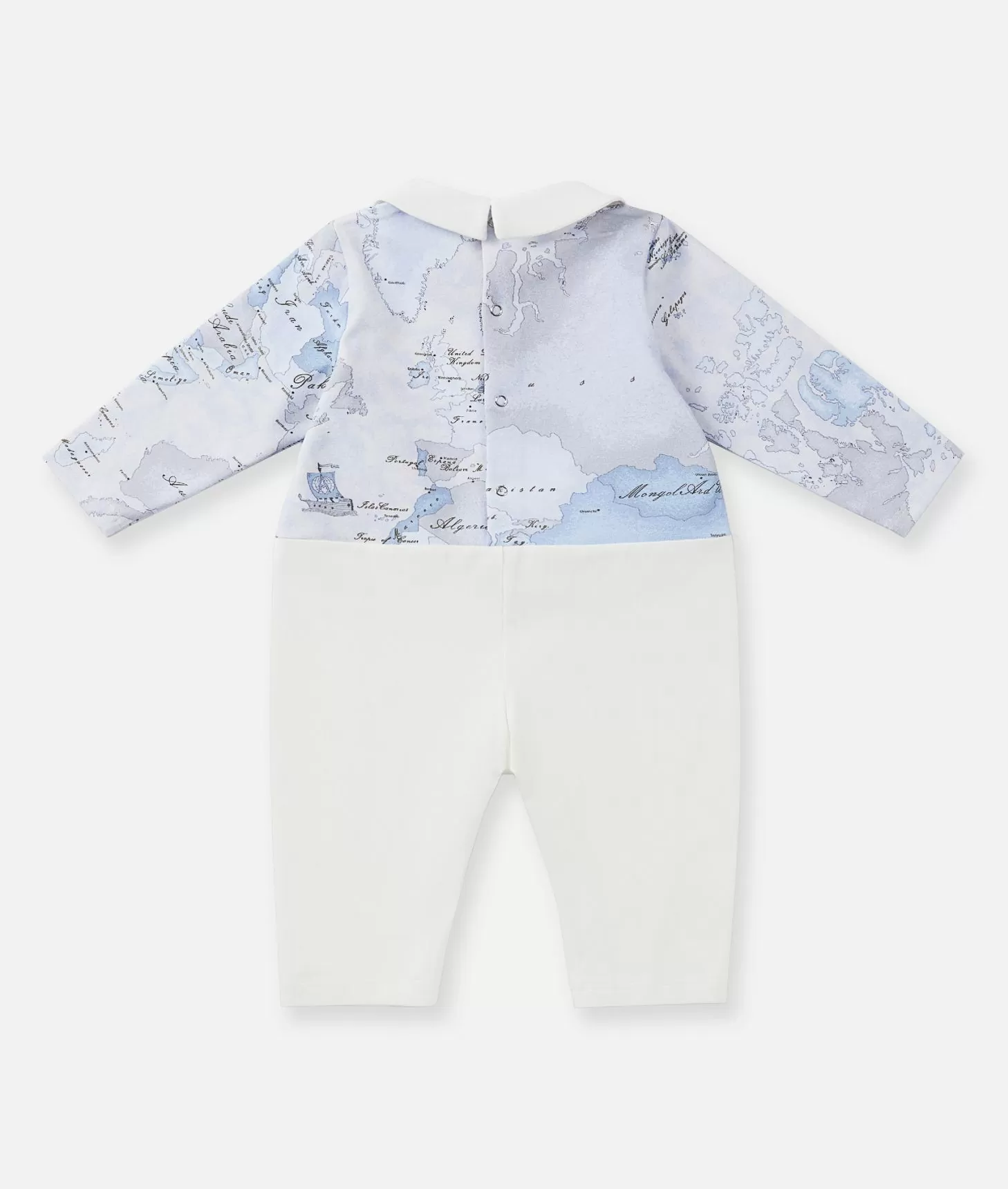 Alviero martini 1a classe Tutina in cotone senza piedini Geo Lord Azzurra Qualità