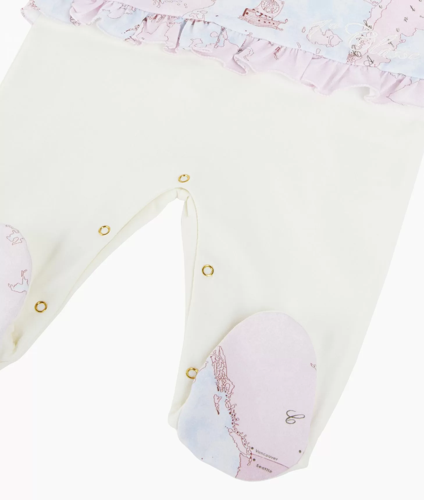 Alviero martini 1a classe Tutina in cotone Geo Lady Rosa Pezzi Unici