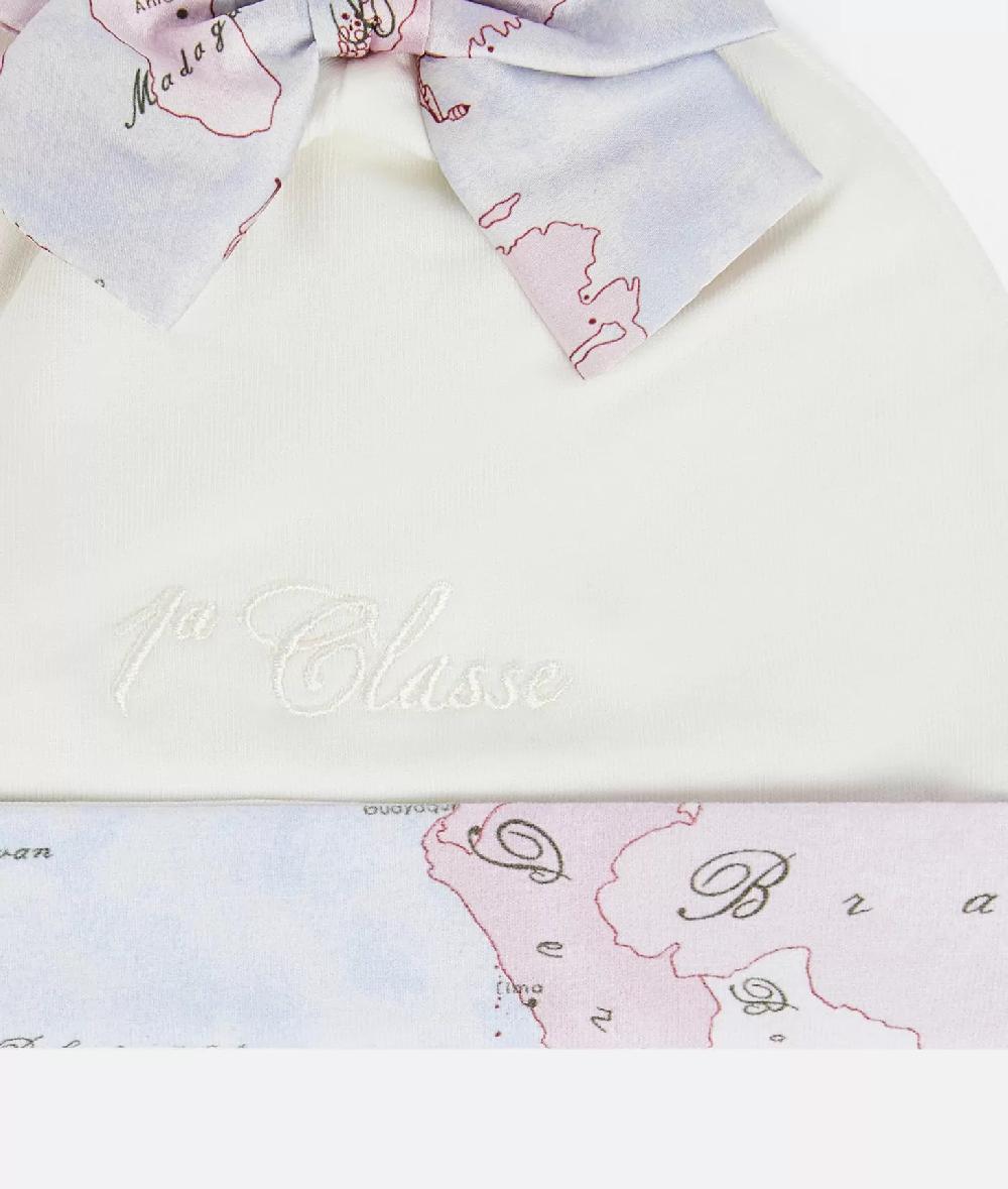 Alviero martini 1a classe Cappellino in cotone con fiocco Geo Lady Rosa Promozione Limitata