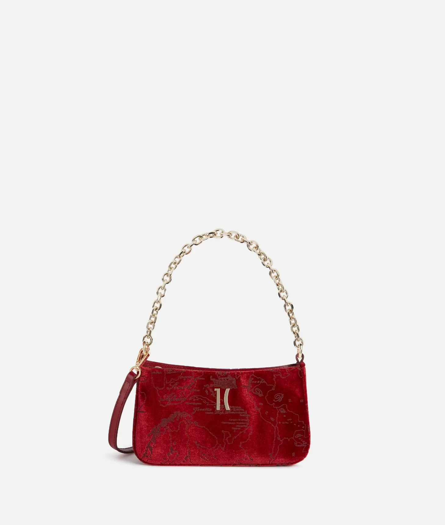 Alviero martini 1a classe Moments Bag pochette con tracolla e catena Rosso