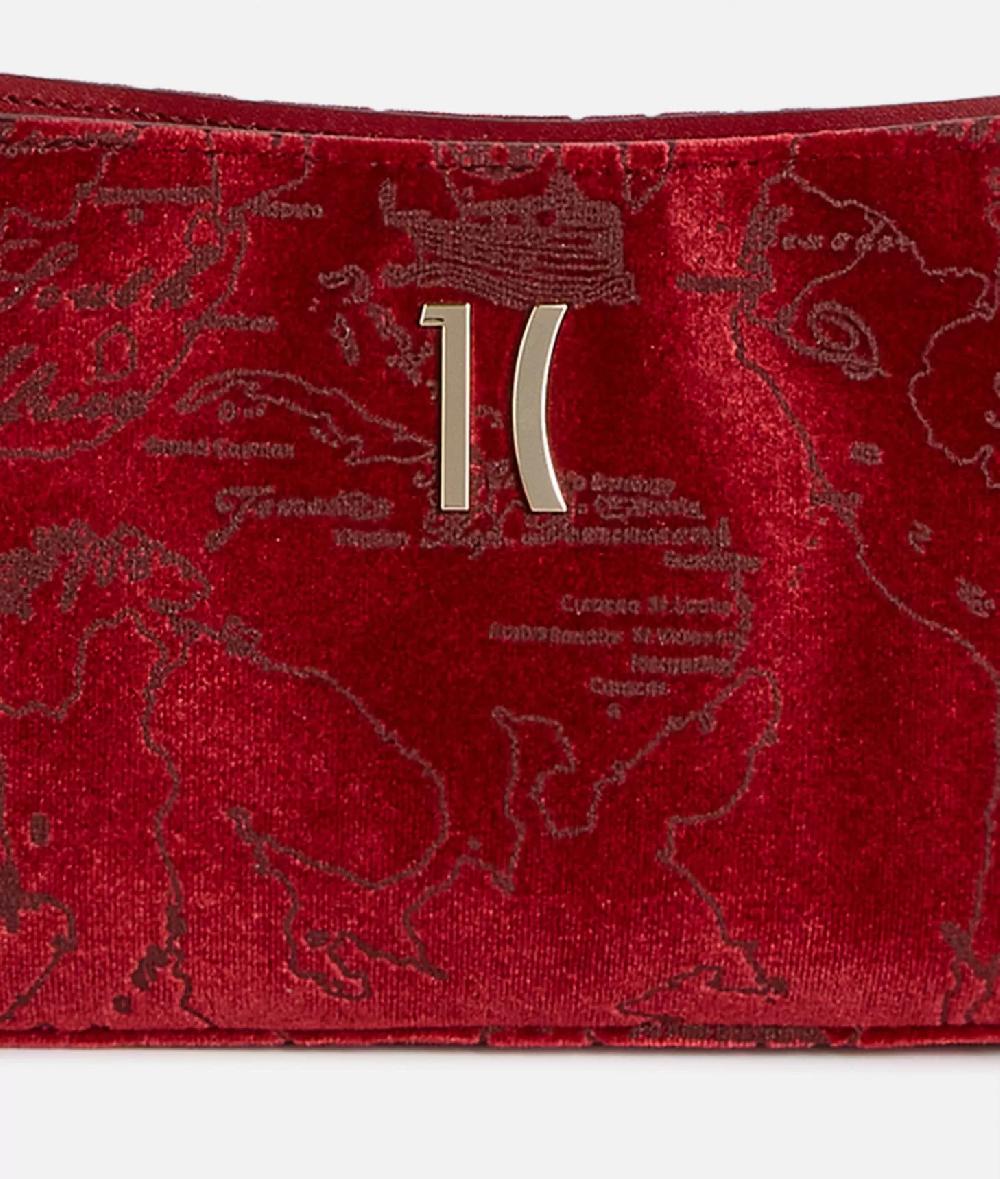 Alviero martini 1a classe Moments Bag pochette con tracolla e catena Rosso Vendita Economica