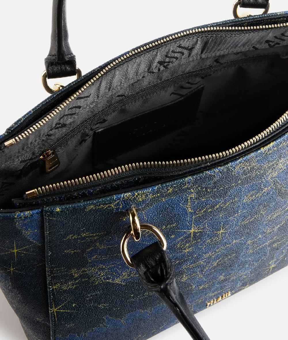 Alviero martini 1a classe Geo Midnight borsa shopping Blu Notte Qualità Garantita