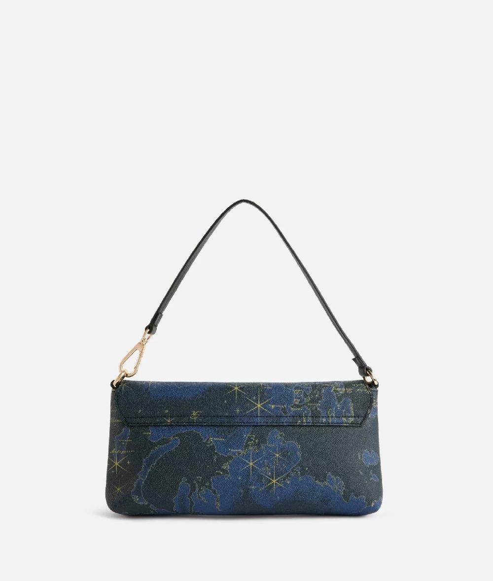 Alviero martini 1a classe Geo Midnight pochette con patta Blu Notte Consegna Veloce