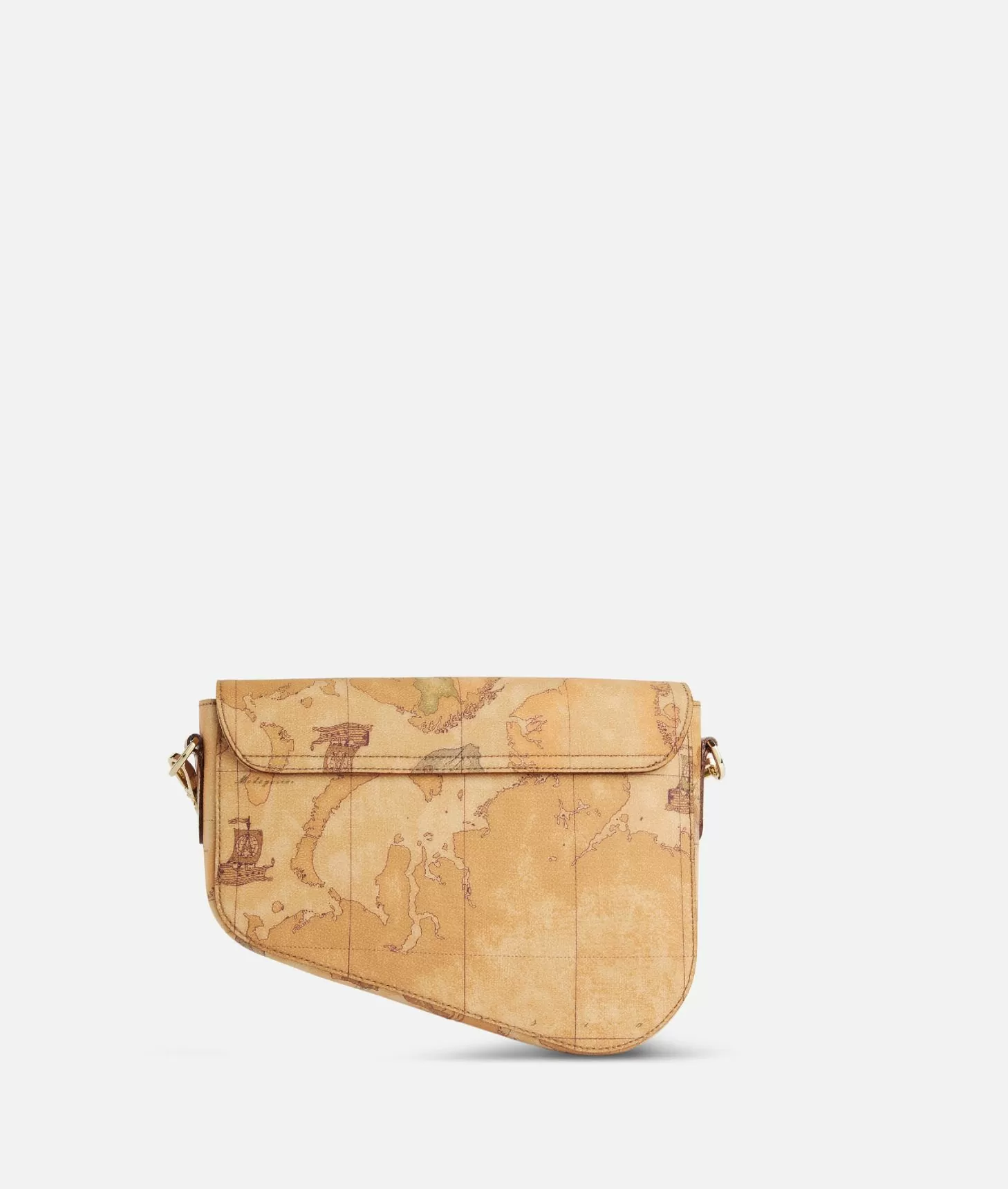 Alviero martini 1a classe Borsa a tracolla con patta in tessuto stampa Geo Classic Naturale Vendite Flash
