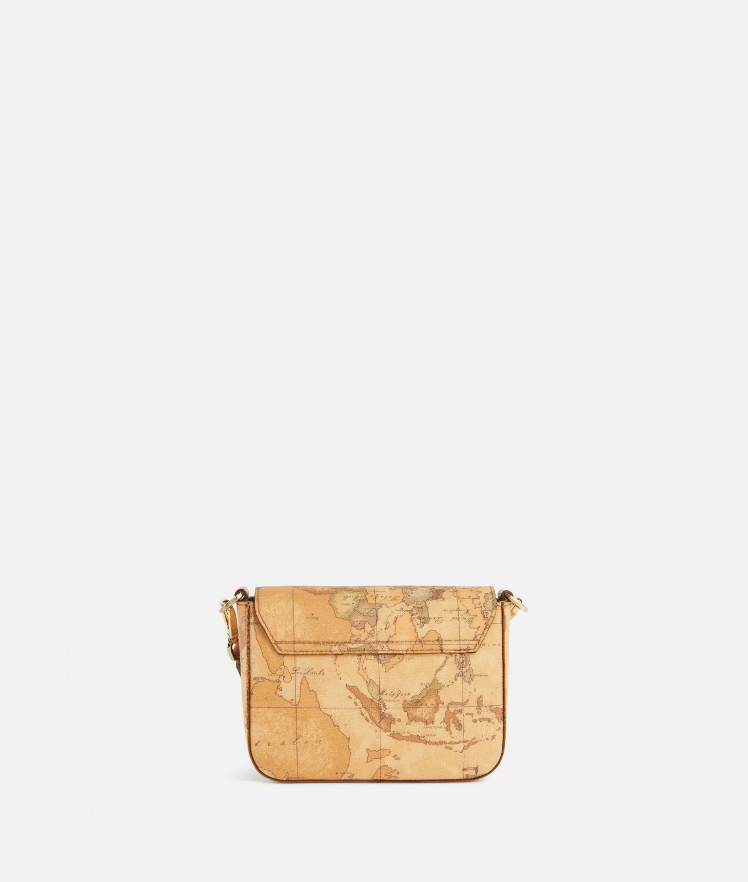 Alviero martini 1a classe Borsa a tracolla in tessuto stampa Geo Classic Naturale Nuova