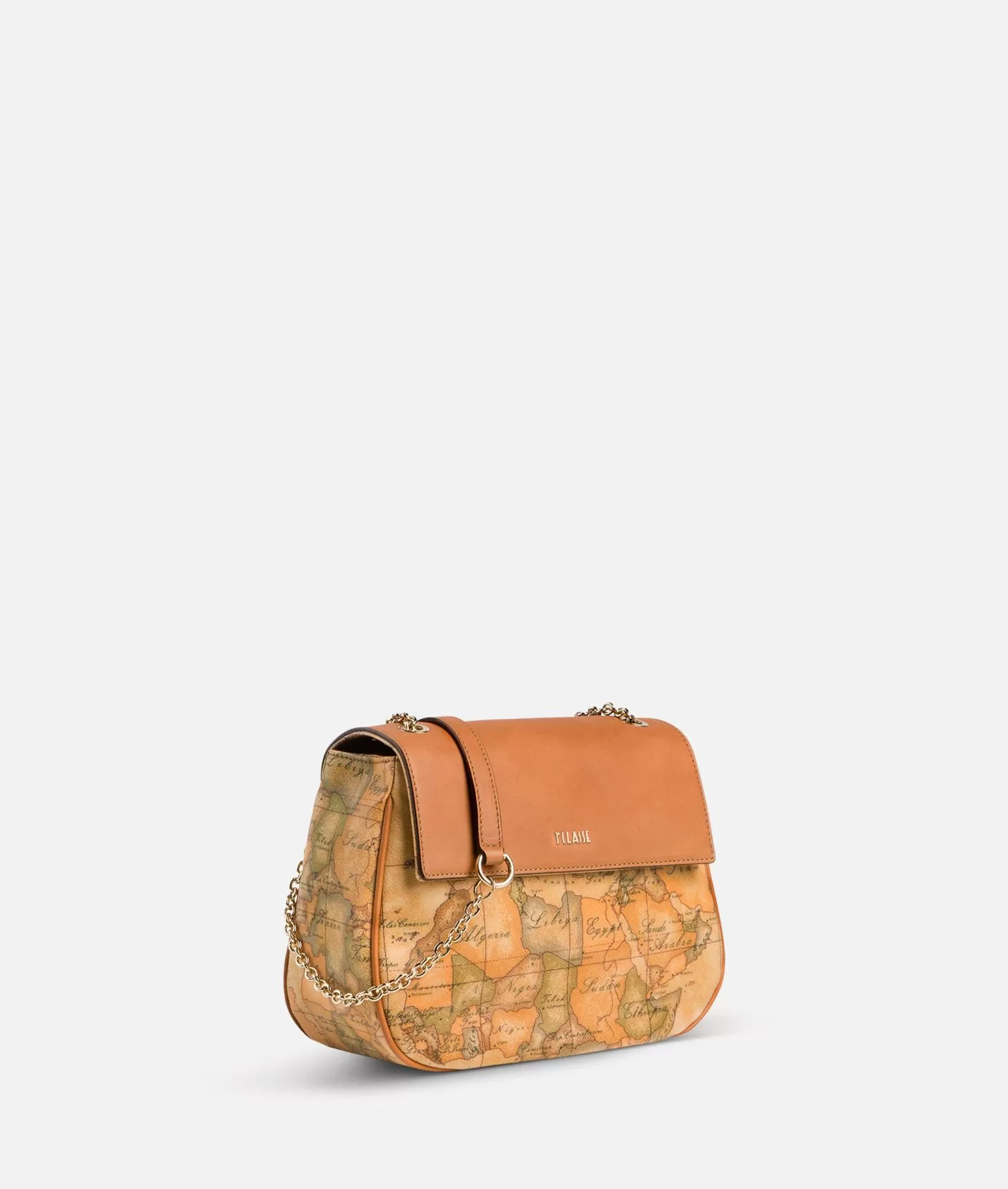 Alviero martini 1a classe Geo Classic Borsa mini con battente in pelle Italy