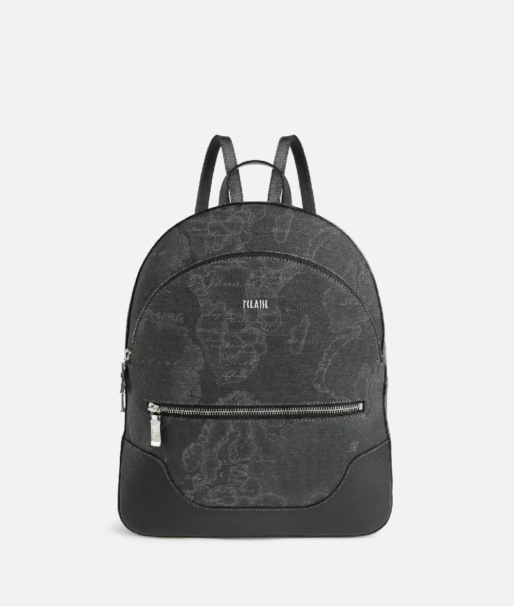 Alviero martini 1a classe Zaino tre tasche in tessuto stampa Geo Night Nero