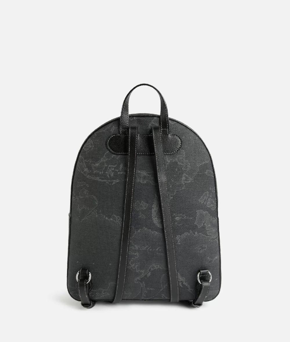 Alviero martini 1a classe Zaino tre tasche in tessuto stampa Geo Night Nero Soddisfazione Garantita