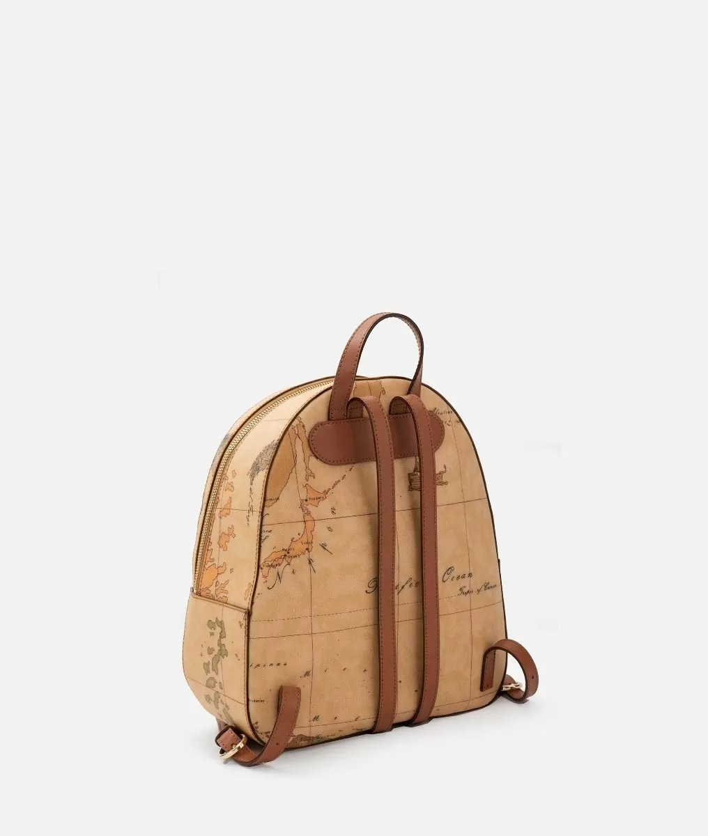 Alviero martini 1a classe Geo Classic zaino con inserti frontali in pelle Consegna Veloce