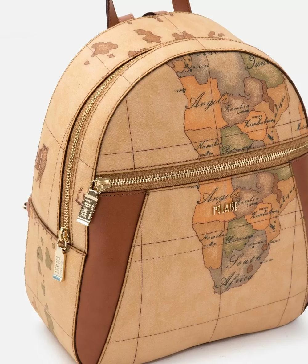 Alviero martini 1a classe Geo Classic zaino con inserti frontali in pelle Consegna Veloce