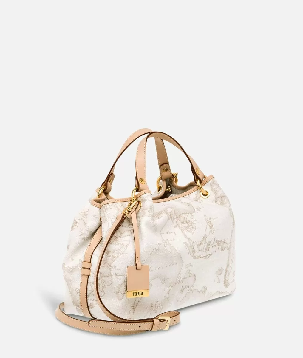 Alviero martini 1a classe Geo White Borsa media a mano Offerte