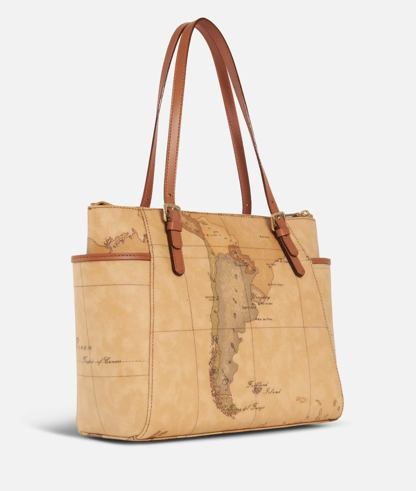 Alviero martini 1a classe Geo Classic Shopping bag con fibbie Negozio