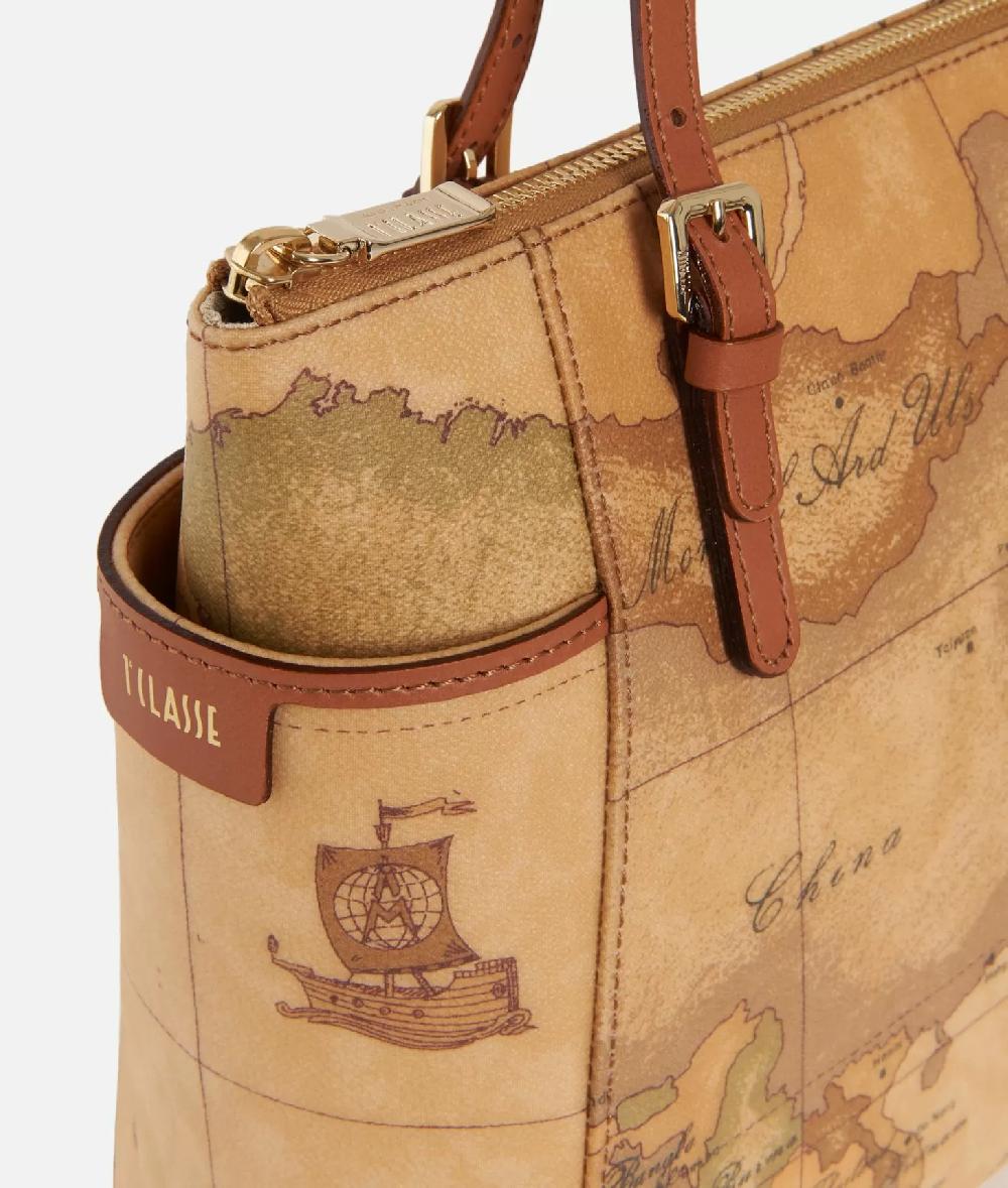 Alviero martini 1a classe Geo Classic Shopping bag con fibbie Negozio